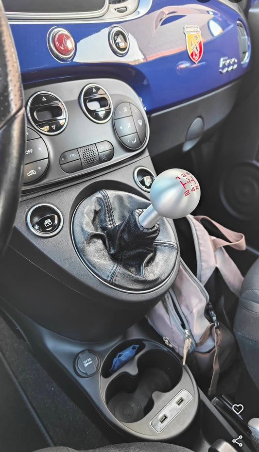 Abarth Aluminum Ball Knob with Inscription