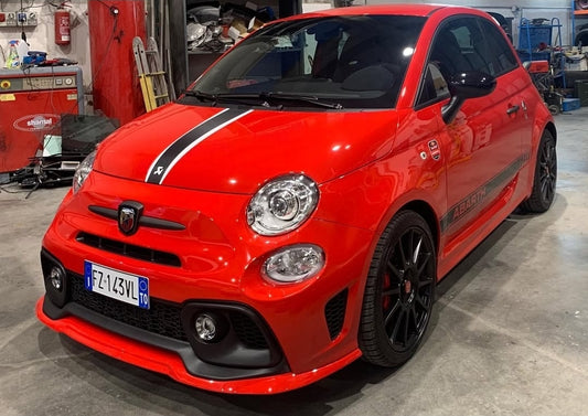 Abarth 2016+ Restyling Chd Lip Labio Front Splitter Extension
