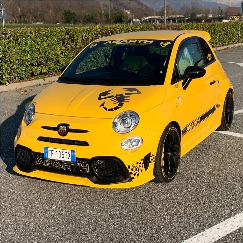 Abarth 2016+ Restyling Chd Lip Labio Front Splitter Extension