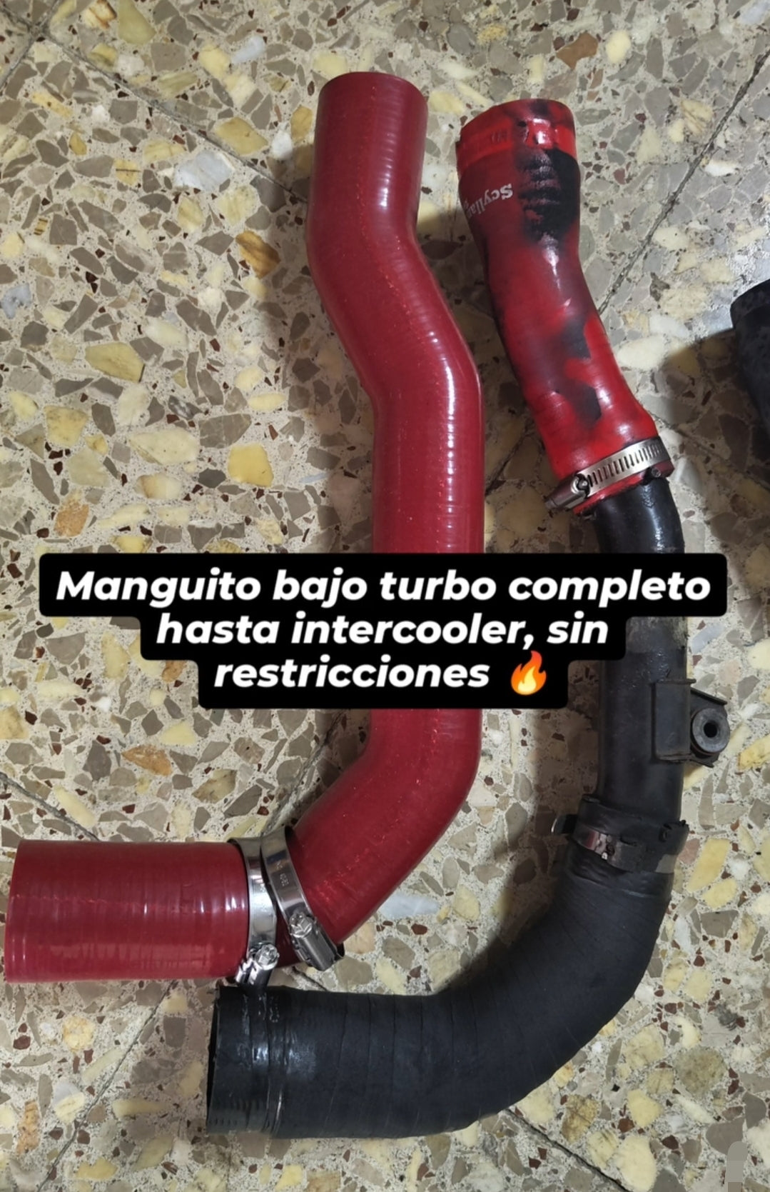 Abarth Punto Alfa Mito 1.4 Hose Silicone Manguito Reforzado Turbo Intercooler