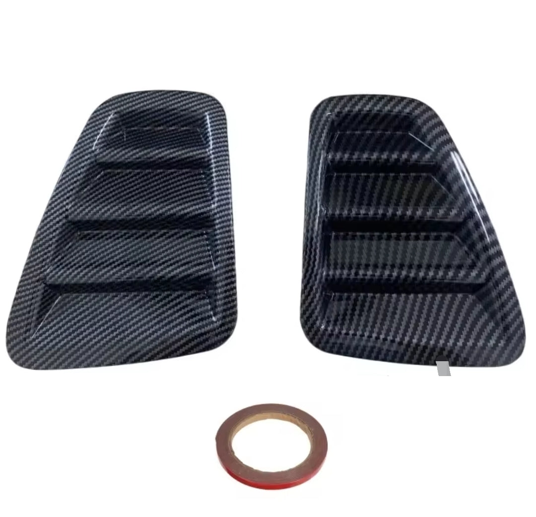 Abarth 2016+ Restyling Cover Faros Traseros Estillo Rejilla Negro brillo Tail lights Insert Cover