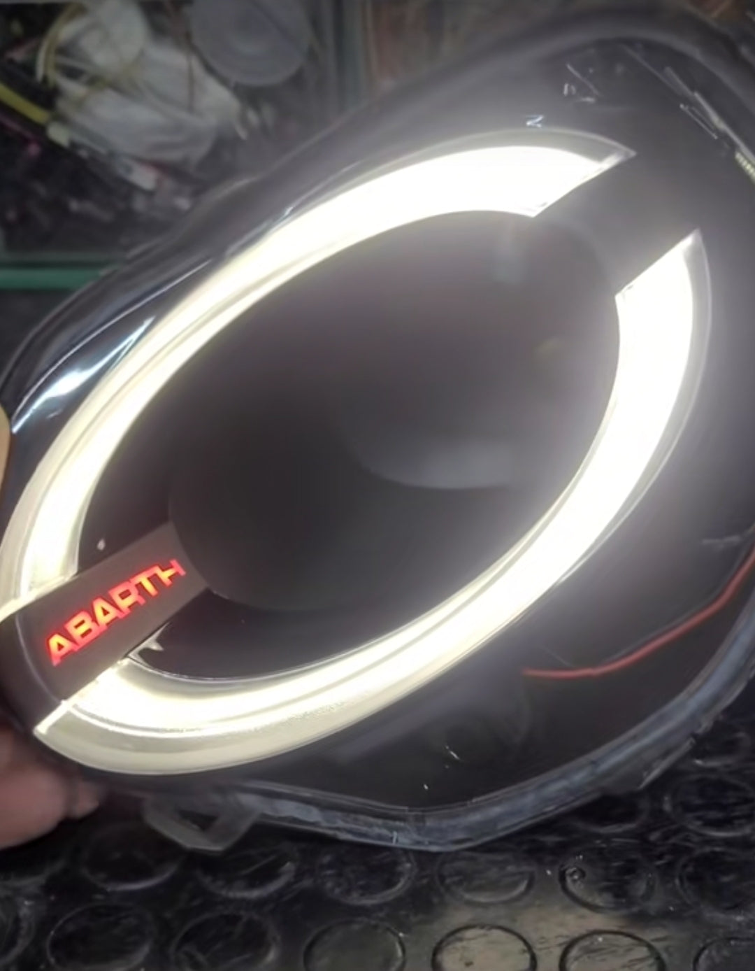 Abarth 500 595 695 Custom Led Painted DRL Daylights Diurnos Faros Lights