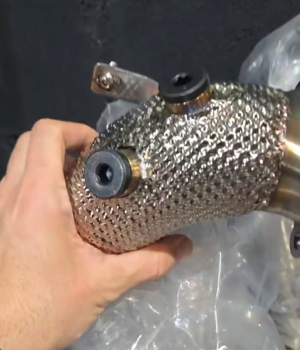 Abarth Downpipe TD04 Inox Doble sonda 63,5mm