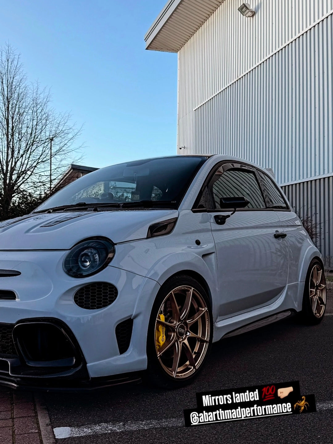 Abarth F1 Mirrors Style Espejos Performance Ariel Atom + Adaptador