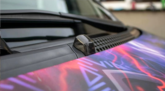 Abarth 500 595 695 Carbon Fiber Cover Luna Limpiaparabrisas Windshield Washer