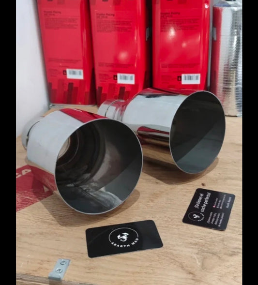 Abarth Exhaust Pipes 104/114/121mm Stainless Steel Diameter 60/63.5mm