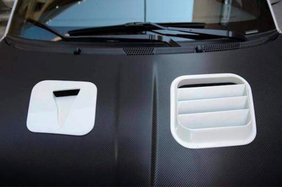 Abarth 500 All Model 3D Air Vents Set (2) Assetto Corse Hood Inserts Capó Salidas Aire