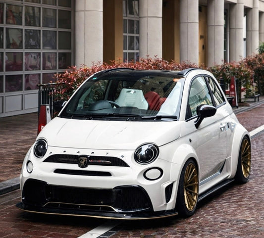 Abarth WideBody Kit Fibra Kit Ensanche Fenders Aletines + 5cm each side