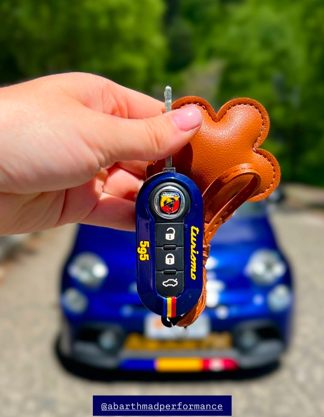 Abarth Carcasas Key Replacement OEM Funda Llave Personalizadas Custom Sustitución (No cover)