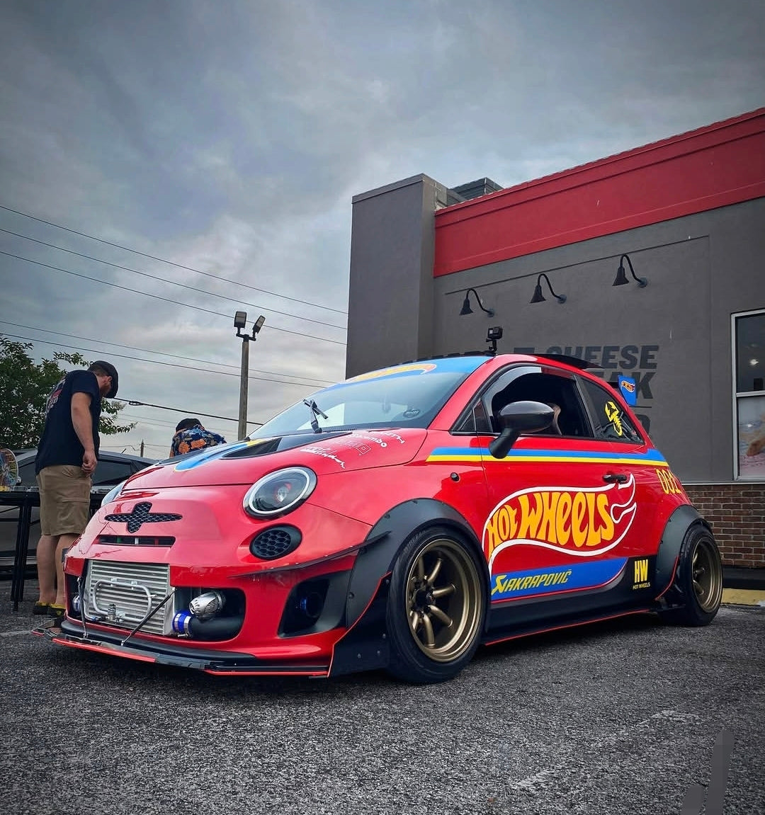 Abarth +2016 Restyling Facelit Front Air Ducts DRL Bumper Intake Brakes Vent Frontal Conducto Aire Frenos Admisión Diurnos