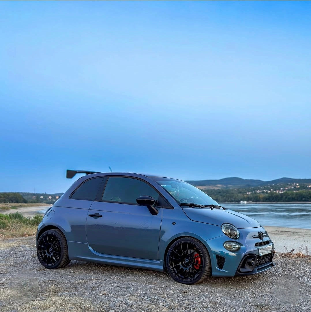 Abarth 500 Fiat All Model Spoiler Alerón Cadamuro Assetto Corse Fiber Carbon