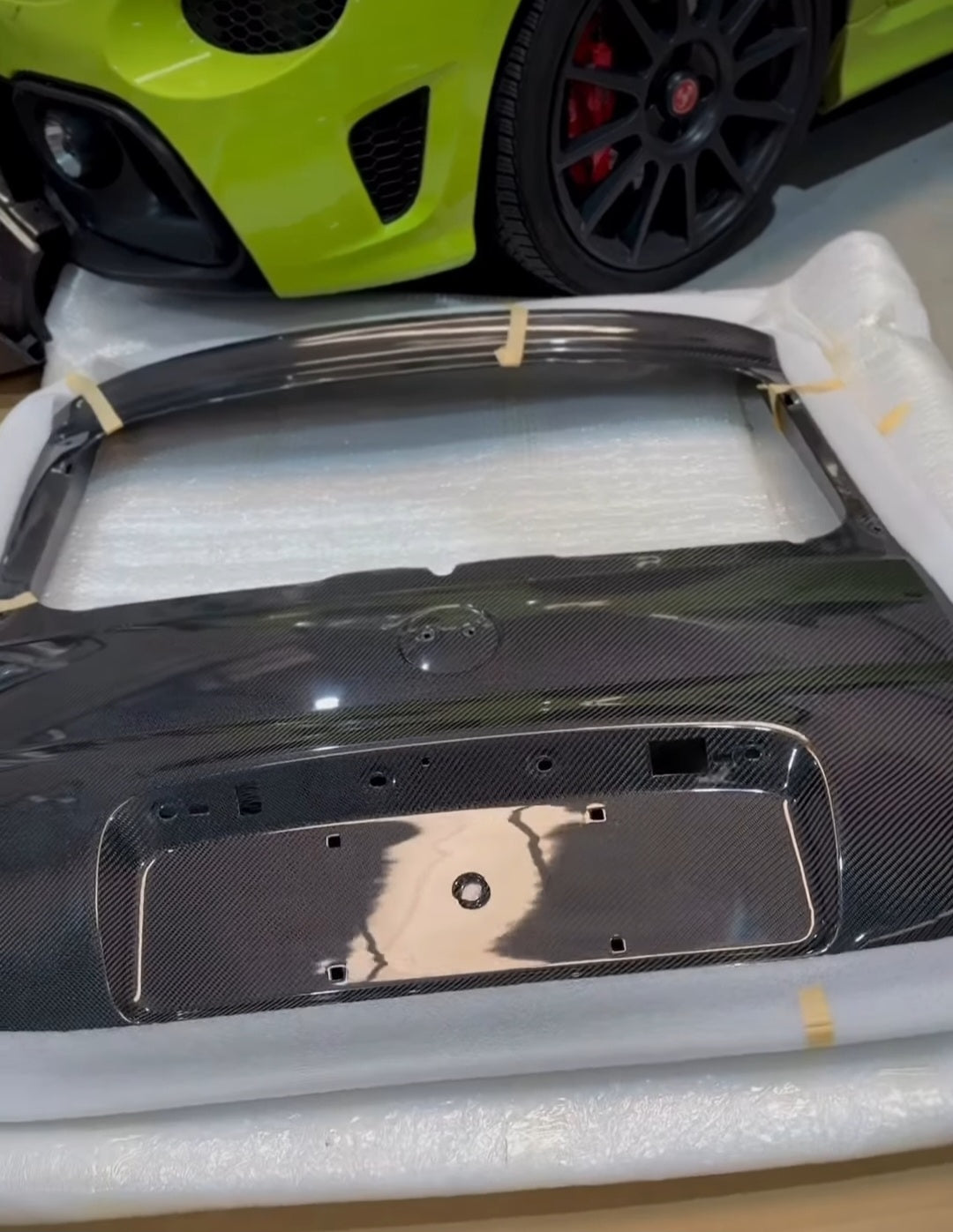 NEW Abarth 500 Baule Maletero Trunk 100% Real Carbon Fiber 7kg