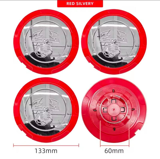 Abarth 500 Wheel Cap Kit (4pcs) ORIGINAL OEM (various colors)