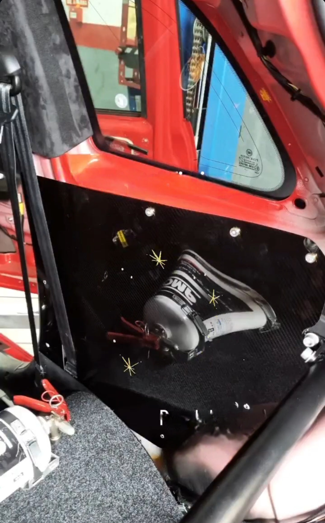 Abarth 500 Paneles Traseros Carbon Fiber Biposto Rear Panel Trim