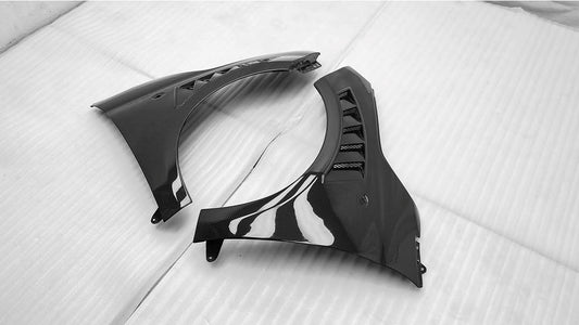 Abarth Fiat 500 All Model Front Agressive Style Fenders Vents (2) Aletas Laterales Delanteras Racing Carbon or FRP