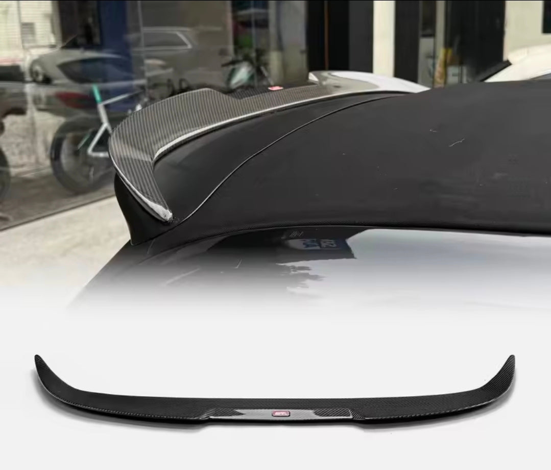 Abarth 500 Cabrio 100% Dry Carbon Fiber Spoiler Extended Visera Prolongación Aleron