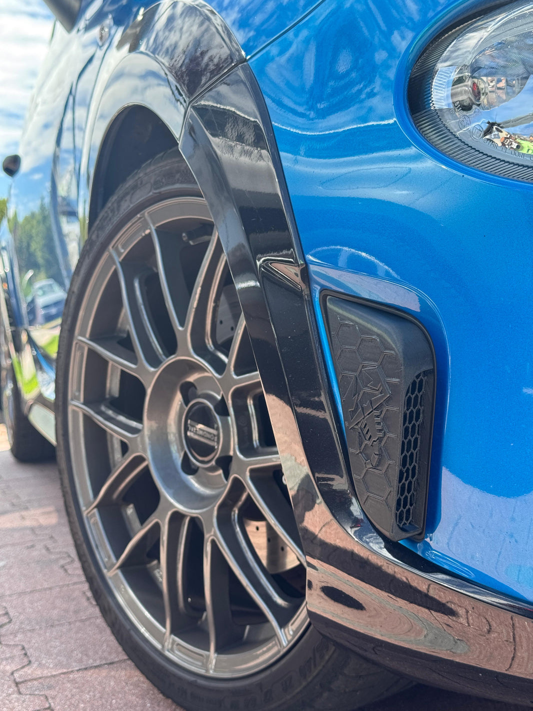 Abarth All Model (2) 3D  Rejillas Laterales Entrada Aire Side Air Grilles Low Intake Admisión Baja