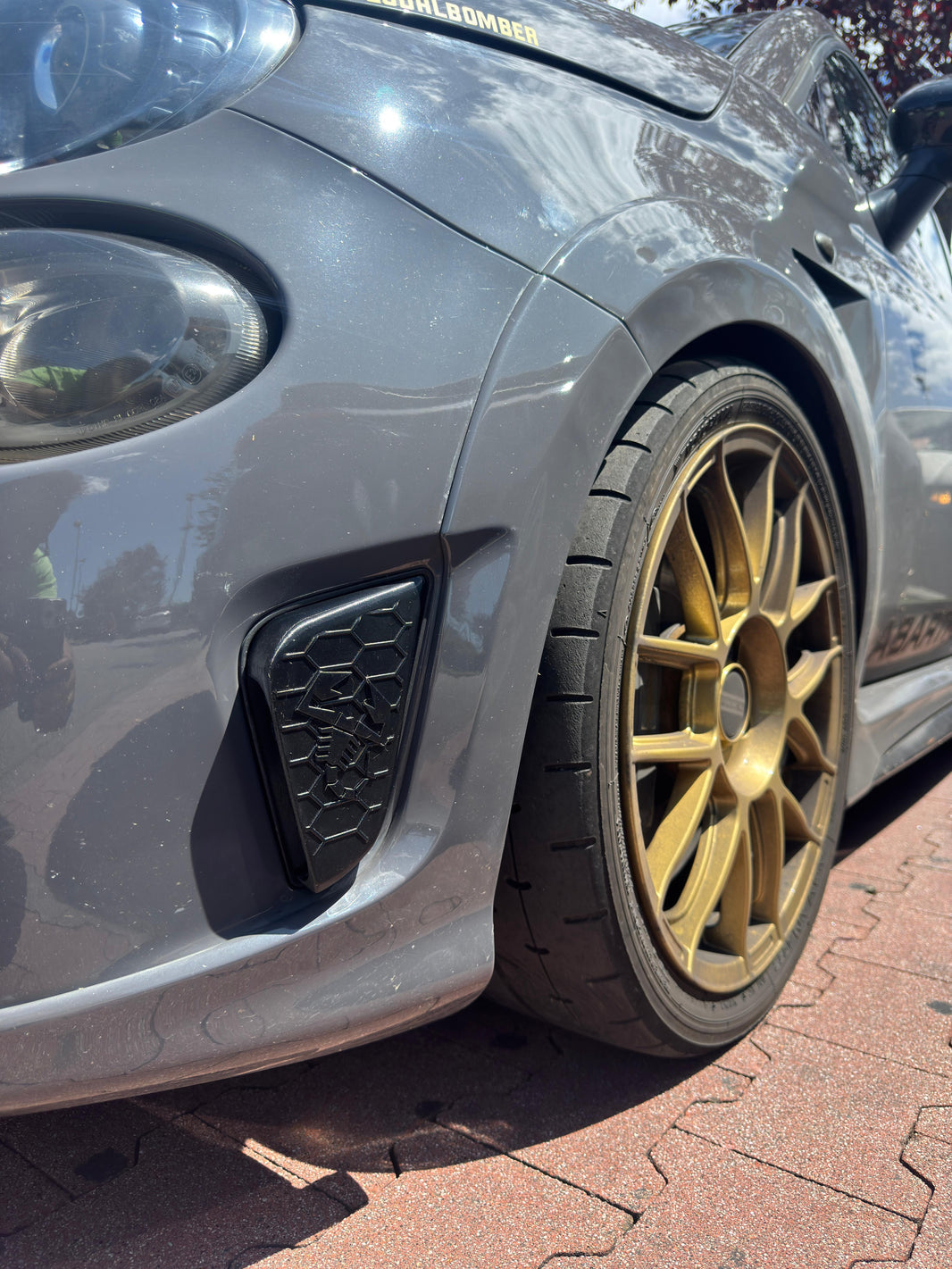 Abarth All Model (2) 3D  Rejillas Laterales Entrada Aire Side Air Grilles Low Intake Admisión Baja