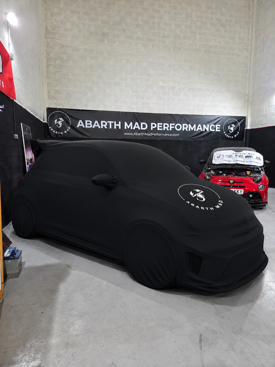 Exclusive Abarth Fiat 500 All Model INTERIOR Car Cover Logo Abarth Mad Funda Coche