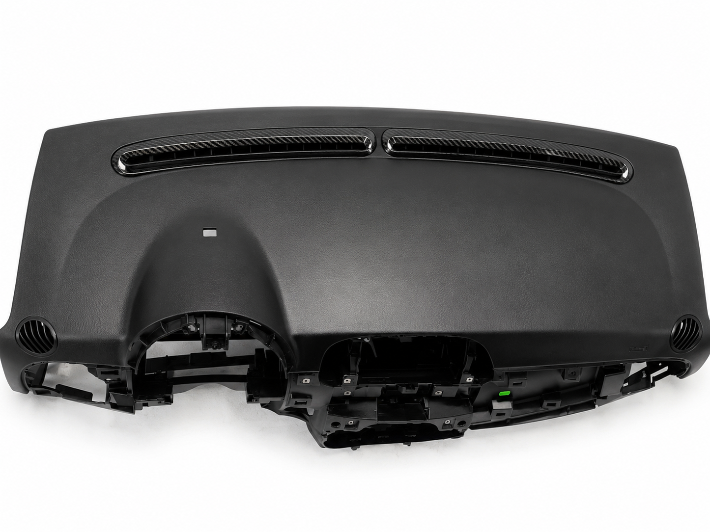 Abarth 500 All Model Carbon Fiber Windshield Defroster Air Top Vents Set (2) Cover Salpicadero Aireadores Superiores