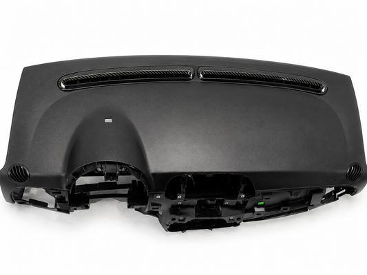 Abarth 500 All Model Carbon Fiber Windshield Defroster Air Top Vents Set (2) Cover Salpicadero Aireadores Superiores