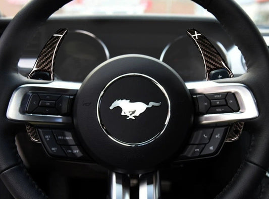 Ford Mustang 2015-2023 Paddle Shifter Carbono Levas Volante