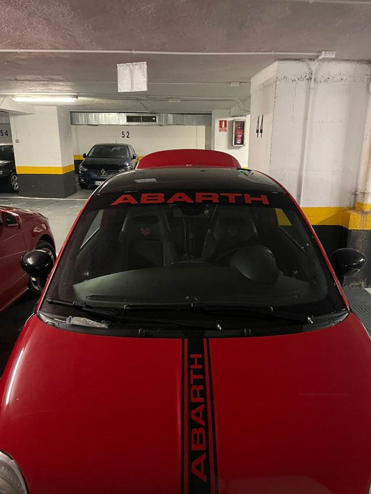 Abarth Custom Vinyl Sunshade