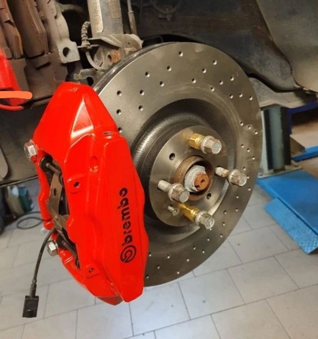 Kit Abarth Brembo 305mm NON ORIGINALE ROSSO ALFA