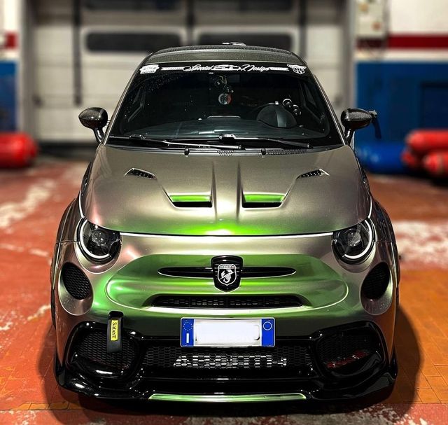 Abarth Bonnet Fiber Angry or Normal