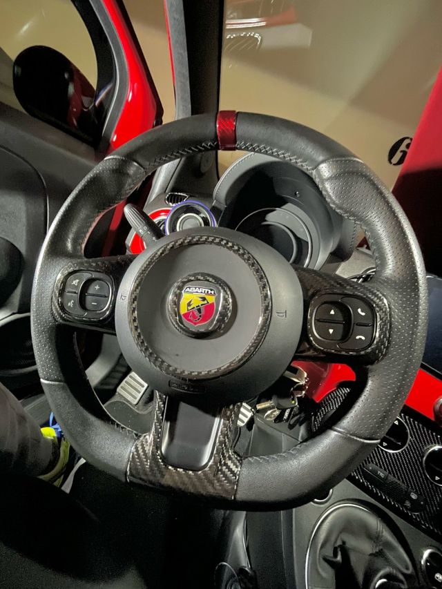 Abarth Volante Restyling Tapa Botones Multifunción Fibra de Carbono