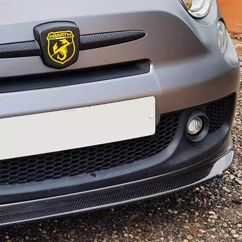 Abarth 500 2008-2015 Pre-Restyling Front Lip Splitter Fiberglass Add-on