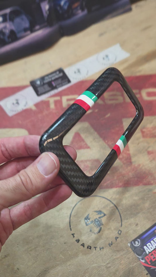 Abarth Fiat 500 Cover Fibra de Carbono Stripe Linea 🇮🇹 Luz Techo Dom Light Carbon Fiber