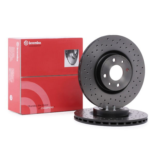 Dischi Posteriori Brembo Forati Originali Abarth OEM (2)